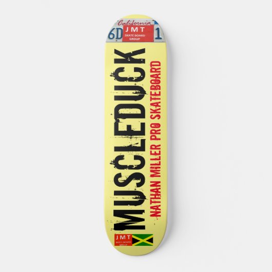 MUSCLEDUCK NATHAN MILLER JMT USA スケートボード (正面)