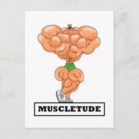 MUSCLETUDE、はがき ポストカード (正面)