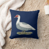 Muscovyの青い雑色のアヒル クッション (ブランケット)