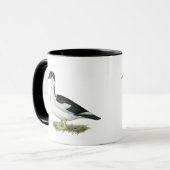 Muscovyの黒い雑色のアヒル マグカップ (正面左)