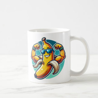 : Muscular Banana Mug – Kickstart Your Day コーヒーマグカップ