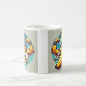 Muscular Banana Mug - Power Up Your Morning! コーヒーマグカップ (中央)