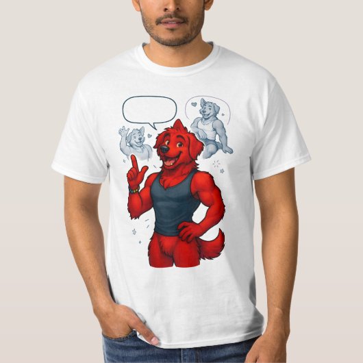 Muscular Red Golden Retriever Tシャツ (正面)