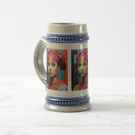 Muse in Color - Art Beer Stein ビールジョッキ (正面左)