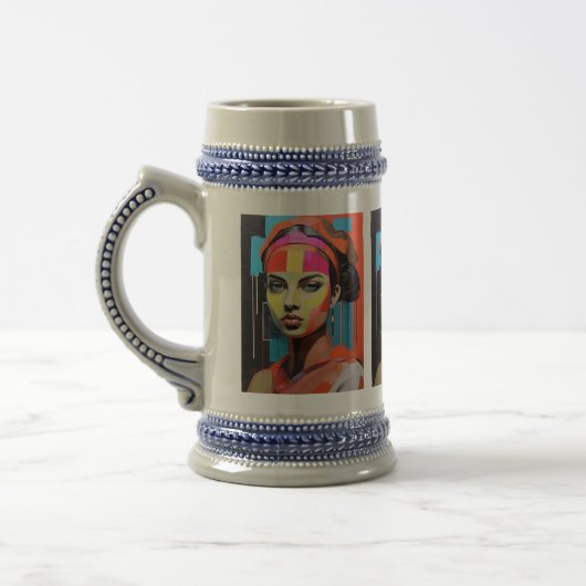Muse in Color - Art Beer Stein ビールジョッキ (左)