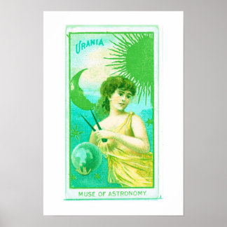 Muse of Astronomy, Urania,ポスタープリント ポスター