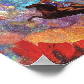 Muse on Pegasusギリシャ神話ヴィンテージ絵画ズ ポスター (角)