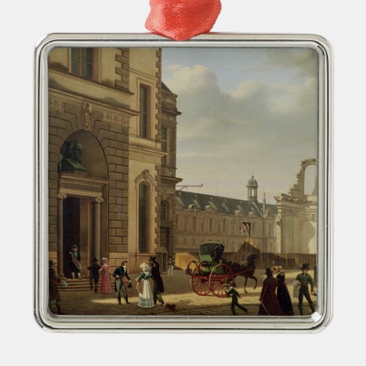 Musee de LouvreおよびSt.への入口 メタルオーナメント (正面)