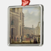 Musee de LouvreおよびSt.への入口 メタルオーナメント (左)