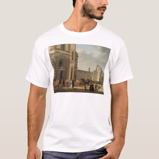 Musee de LouvreおよびSt.への入口 Tシャツ (正面)