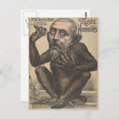 Musee Des Horreurs不気味なヴィンテージフランスのポスター ポストカード (正面/裏面)