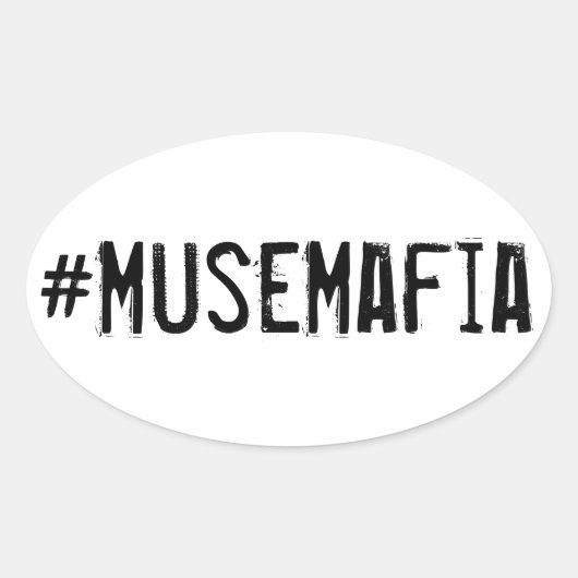 #MuseMafiaステッカー 楕円形シール (正面)