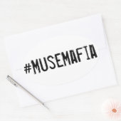 #MuseMafiaステッカー 楕円形シール (封筒)