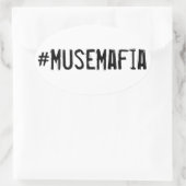 #MuseMafiaステッカー 楕円形シール (バッグ)