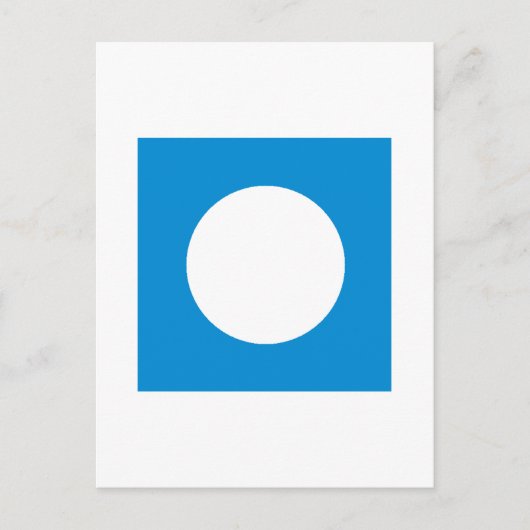 MUSEUMアーティストシリーズCyanHexacromecSqCircleTra ポストカード (正面)