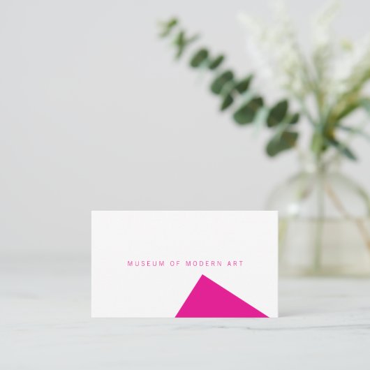 Museum Minimal Angle Front and Solid Back Business 名刺 (スタンド正面)