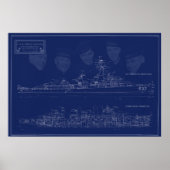 Museum Ship The Sullivans Blueprint with Brothers ポスター (正面)
