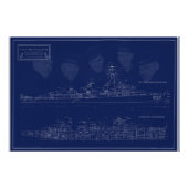 Museum Ship The Sullivans Blueprint with Brothers ポスター (正面)