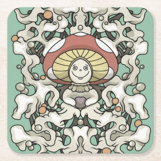 Mushroom スクエアペーパーコースター