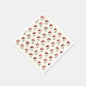 Mushroom Baby Shower  スタンダードカクテルナプキン (角)