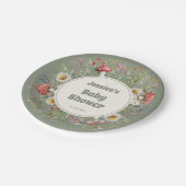 Mushroom Baby Shower  ペーパープレート (アングル)