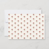 Mushroom Baby Shower Thank You Card サンキューカード (裏面)
