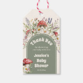 Mushroom Baby Shower Thank You Favor ギフトタグ (正面)