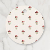 Mushroom Baby Shower Thank You Favor フェイバータグ (裏面)