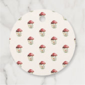 Mushroom Baby Shower Thank You Favor フェイバータグ (裏面)