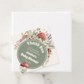 Mushroom Baby Shower Thank You Favor フェイバータグ (インサイチュ)