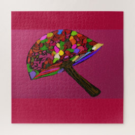 Mushroom Face Character Art Jigsaw Puzzle ジグソーパズル