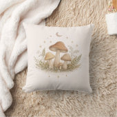 Mushroom Fairy Aesthetic Throw Pillow クッション (ブランケット)