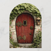 Mushroom Fairy First Birthday Party 招待状 (裏面)