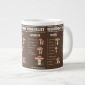 Mushroom Foraging Checklist Mug ジャンボコーヒーマグカップ (正面右)