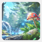 Mushroom Forest スクエアシール (正面)