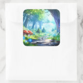 Mushroom Forest スクエアシール (バッグ)