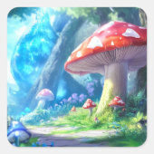 Mushroom Forest スクエアシール (正面)