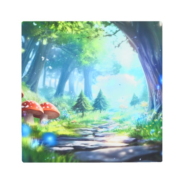 Mushroom Forest  メタルプリント (正面)