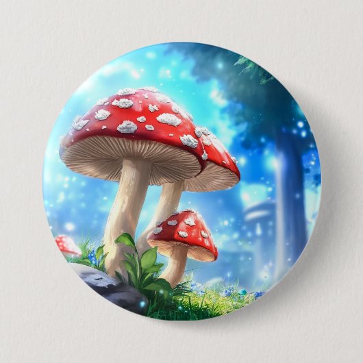 Mushroom Forest 缶バッジ (正面)