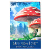 Mushroom Forest Fantasy Art Calendar カレンダー (カバー)