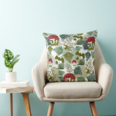 Mushroom Forest Throw Pillow クッション (椅子)