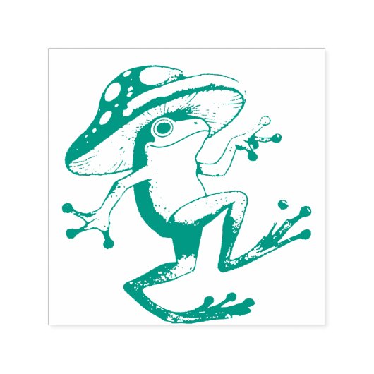 Mushroom Frog                                      セルフインキングスタンプ (デザイン)