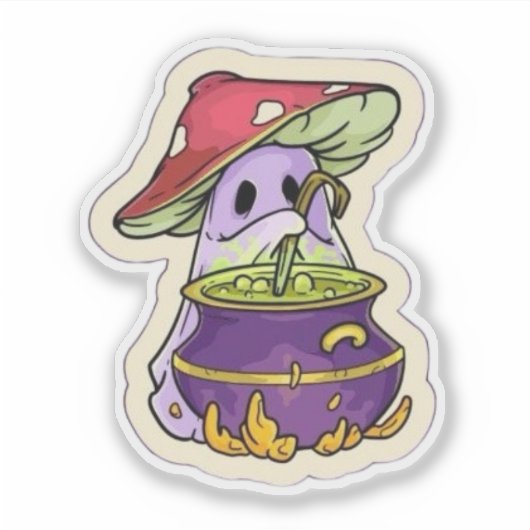 Mushroom Ghost シール (正面)