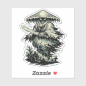 Mushroom Ghost Ronin — Halloween Spirit Warrior  シール (シート)