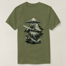 Mushroom Ghost Ronin — Halloween Spirit Warrior  Tシャツ