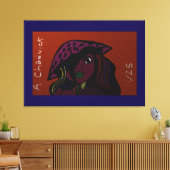 Mushroom Girl キャンバスプリント (インサイチュ (リビング))