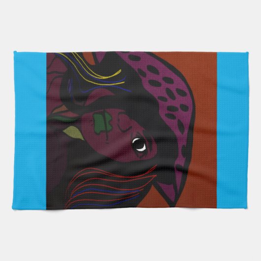 Mushroom Girl Kitchen Towel キッチンタオル (横)