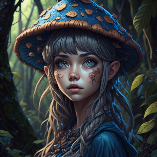 Mushroom Gypsy woman v10 tissue paper 薄葉紙