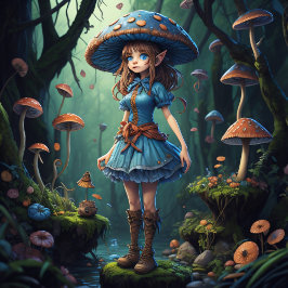 Mushroom Gypsy woman v4 tissue paper 薄葉紙