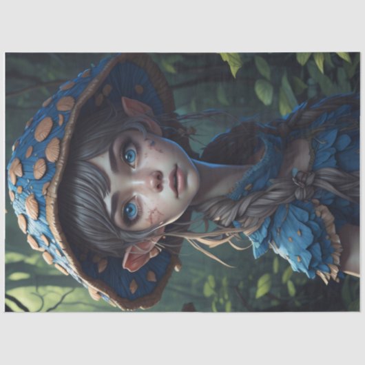 Mushroom Gypsy woman v8 tissue paper 薄葉紙 (正面)